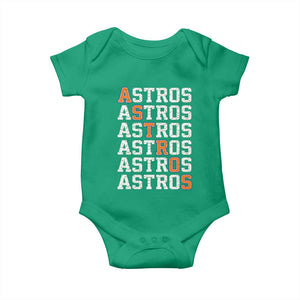Vintage Astro Last Name Baby Onesie Retro Baseball Fans Sports Style TS10 Irish Green Print Your Wear