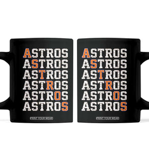 Vintage Astro Last Name Coffee Mug Retro Baseball Fans Sports Style TS10 Black Print Your Wear