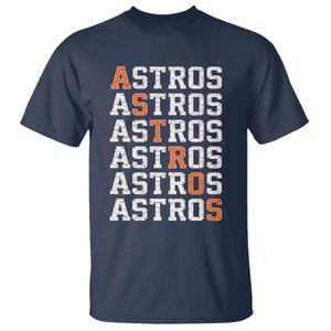 Vintage Astro Last Name T Shirt Retro Baseball Fans Sports Style TS10 Navy Print Your Wear