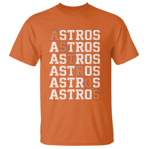 Vintage Astro Last Name T Shirt Retro Baseball Fans Sports Style TS10 Orange Print Your Wear