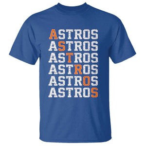 Vintage Astro Last Name T Shirt Retro Baseball Fans Sports Style TS10 Royal Blue Print Your Wear
