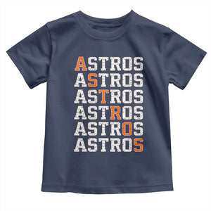 Vintage Astro Last Name Toddler T Shirt Retro Baseball Fans Sports Style TS10 Navy Print Your Wear