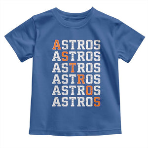 Vintage Astro Last Name Toddler T Shirt Retro Baseball Fans Sports Style TS10 Royal Blue Print Your Wear