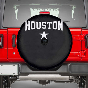 Vintage Houston Spare Tire Cover Retro Texas Throwback Athletic Sports Style 80s 90s TS10 Black Print Your Wear