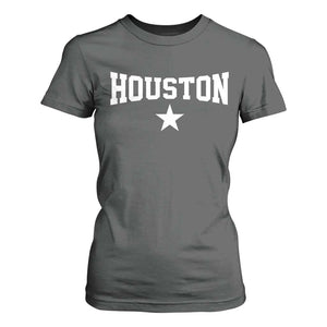 Vintage Houston T Shirt For Women Retro Texas Throwback Athletic Sports Style 80s 90s TS10 Dark Heather Print Your Wear