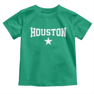 Vintage Houston Toddler T Shirt Retro Texas Throwback Athletic Sports Style 80s 90s TS10 Irish Green Print Your Wear