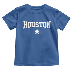 Vintage Houston Toddler T Shirt Retro Texas Throwback Athletic Sports Style 80s 90s TS10 Royal Blue Print Your Wear