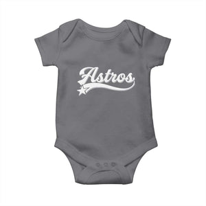 Vintage Astro Script Name Baby Onesie Texas Vintage Sports Jersey Style 80s 90s TS10 Charcoal Print Your Wear