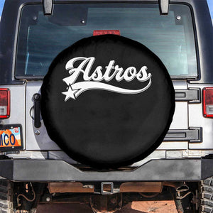 Vintage Astro Script Name Spare Tire Cover Texas Vintage Sports Jersey Style 80s 90s TS10 No hole Black Print Your Wear