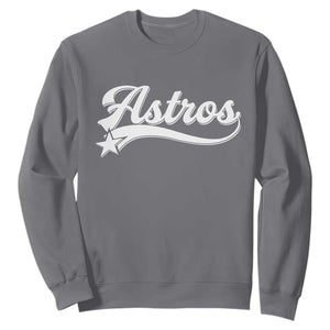 Vintage Astro Script Name Sweatshirt Texas Vintage Sports Jersey Style 80s 90s TS10 Charcoal Print Your Wear