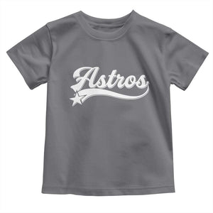 Vintage Astro Script Name Toddler T Shirt Texas Vintage Sports Jersey Style 80s 90s TS10 Charcoal Print Your Wear