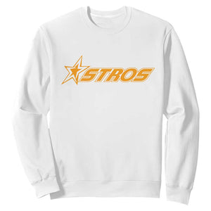 Vintage Astro Last Name Sports Style Sweatshirt Baseball Fan Graphic 80s 90s TS10 White Print Your Wear