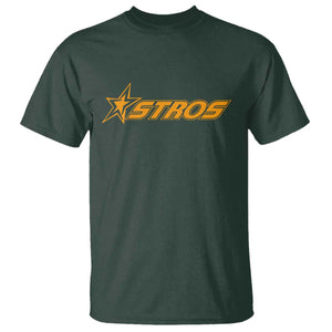 Vintage Astro Last Name Sports Style T Shirt Baseball Fan Graphic 80s 90s TS10 Dark Forest Green Print Your Wear