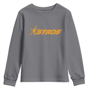 Vintage Astro Last Name Sports Style Youth Sweatshirt Baseball Fan Graphic 80s 90s TS10 Charcoal Print Your Wear