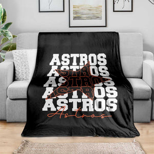 Vintage Astro Last Name Throw Blanket Baseball Fan Graphic TS10 Print Your Wear