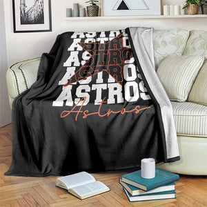 Vintage Astro Last Name Throw Blanket Baseball Fan Graphic TS10 Print Your Wear