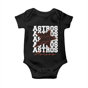 Vintage Astro Last Name Baby Onesie Baseball Fan Graphic TS10 Black Print Your Wear
