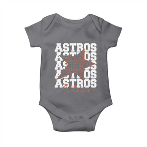 Vintage Astro Last Name Baby Onesie Baseball Fan Graphic TS10 Charcoal Print Your Wear