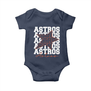 Vintage Astro Last Name Baby Onesie Baseball Fan Graphic TS10 Navy Print Your Wear