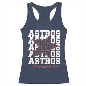 Vintage Astro Last Name Racerback Tank Top Baseball Fan Graphic TS10 Navy Print Your Wear