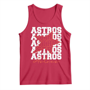 Vintage Astro Last Name Tank Top Baseball Fan Graphic TS10 Red Print Your Wear