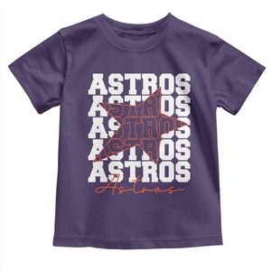 Vintage Astro Last Name Toddler T Shirt Baseball Fan Graphic TS10 Purple Print Your Wear