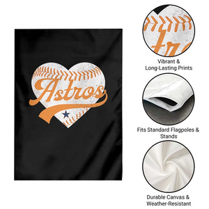 Retro Astro Script Name Garden Flag Baseball Heart Vintage Sports Fans TS10 Print Your Wear