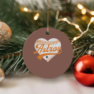 Retro Astro Script Name Ceramic Ornament Baseball Heart Vintage Sports Fans TS10 1pc Mocha Print Your Wear