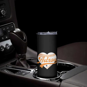Retro Astro Script Name Skinny Tumbler Baseball Heart Vintage Sports Fans TS10 Print Your Wear