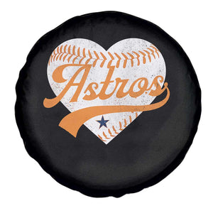 Retro Astro Script Name Spare Tire Cover Baseball Heart Vintage Sports Fans TS10 Print Your Wear