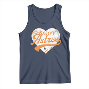 Retro Astro Script Name Tank Top Baseball Heart Vintage Sports Fans TS10 Navy Print Your Wear