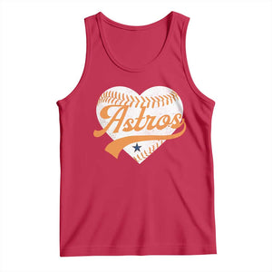Retro Astro Script Name Tank Top Baseball Heart Vintage Sports Fans TS10 Red Print Your Wear