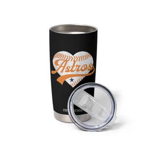 Retro Astro Script Name Tumbler Cup Baseball Heart Vintage Sports Fans TS10 Print Your Wear