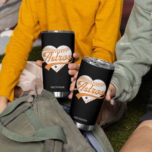 Retro Astro Script Name Tumbler Cup Baseball Heart Vintage Sports Fans TS10 Print Your Wear