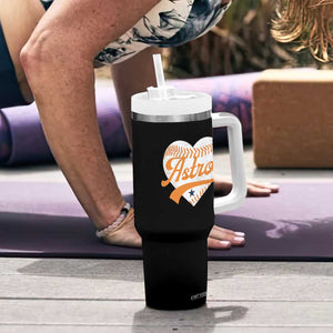 Retro Astro Script Name Tumbler With Handle Baseball Heart Vintage Sports Fans TS10 Print Your Wear