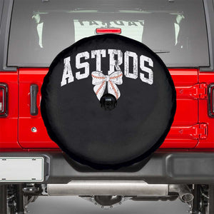 Retro Astro Varsity Name Spare Tire Cover Baseball Coquette Bow TS10 Black Print Your Wear