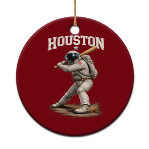 Houston Astronaut Baseball Player Ceramic Ornament Clutch City TS10 1pc Red Print Your Wear