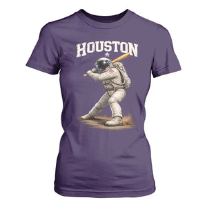 Houston Astronaut Baseball Player T Shirt For Women Clutch City TS10 Purple Print Your Wear