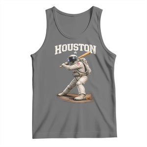 Houston Astronaut Baseball Player Tank Top Clutch City TS10 Black Heather Print Your Wear