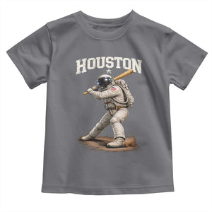 Houston Astronaut Baseball Player Toddler T Shirt Clutch City TS10 Charcoal Print Your Wear