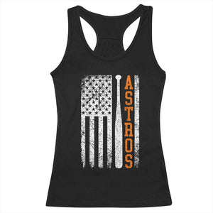 Vintage Astro Racerback Tank Top Last Name Baseball American Flag Retro Style 70s 80s 90s TS10 Black Print Your Wear
