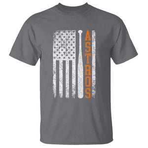 Vintage Astro T Shirt Last Name Baseball American Flag Retro Style 70s 80s 90s TS10 Charcoal Print Your Wear