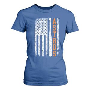 Vintage Astro T Shirt For Women Last Name Baseball American Flag Retro Style 70s 80s 90s TS10 Royal Blue Print Your Wear