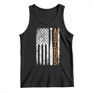 Vintage Astro Tank Top Last Name Baseball American Flag Retro Style 70s 80s 90s TS10 Black Print Your Wear