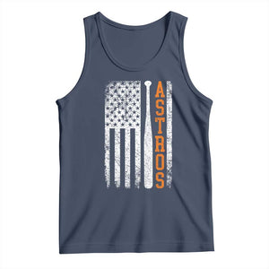 Vintage Astro Tank Top Last Name Baseball American Flag Retro Style 70s 80s 90s TS10 Navy Print Your Wear