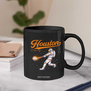 Houston Clutch City Coffee Mug Astronaut Baseball Player In Space TS10 Print Your Wear
