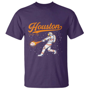 Houston Clutch City T Shirt Astronaut Baseball Player In Space TS10 Purple Print Your Wear