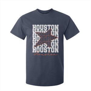 Houston Sport Baseball Fans T Shirt For Kid US State Vintage Graphic TS10 Navy Print Your Wear