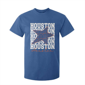 Houston Sport Baseball Fans T Shirt For Kid US State Vintage Graphic TS10 Royal Blue Print Your Wear