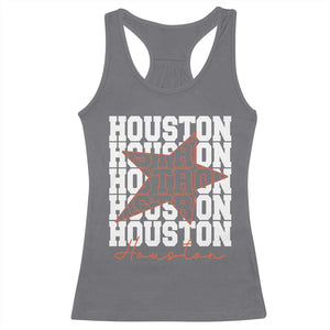 Houston Sport Baseball Fans Racerback Tank Top US State Vintage Graphic TS10 Charcoal Print Your Wear